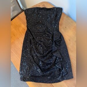 Black Sequin Evening Dress – Formal Gala/Prom, Size 4 Sparkle Special Occasion